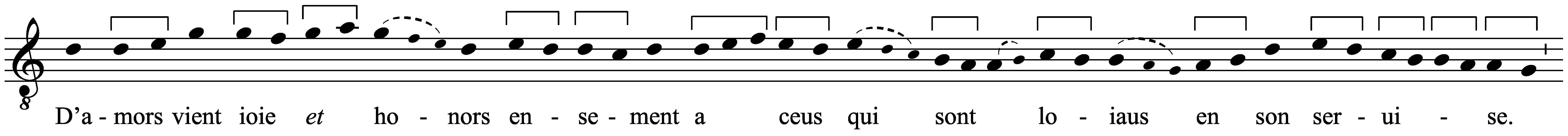 Work musical notation